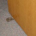 A commercially available rubber doorstop