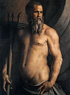 Andrea Doria kot Neptun, Agnolo Bronzino, c. 1550-1555