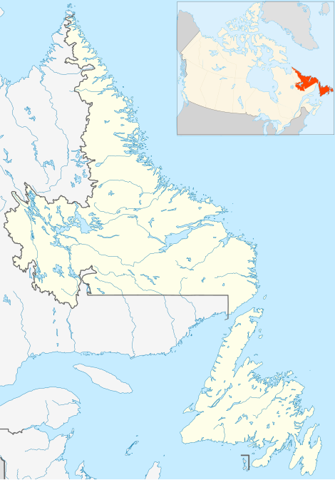 Carte des aéroports de Terre-Neuve-et-Labrador