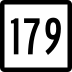 Route 179 marker