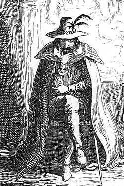 Guy Fawkes az Ordsall barlangban – George Cruikshank illusztrációja