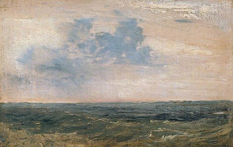 Étude de la mer et du ciel île de Wight, 1827 Tate Britain, Londres.