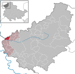 Läget för kommunen Kirchgandern i Landkreis Eichsfeld