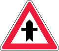 Junction with minor road