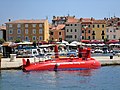 Halb-U-Boot im Hafen von Rovinj