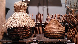 ポーランドのトルン民族誌博物館に展示されている蜂籠
