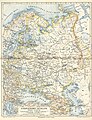 Lielkrievija (GROSS–RUSSLAND) 1885.—1890. gada Meyers Konversations-Lexikon kartē