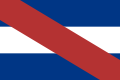 Bandeira de Artigas, usada pela Liga Federal entre 1815 e 1820