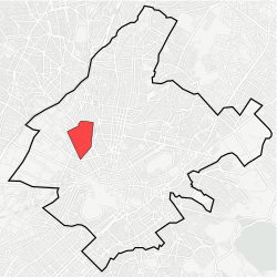 Location within Athens municipality