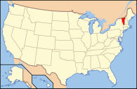 Location of Vermont within the United States