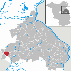 Poziția Neuenhagen bei Berlin pe harta districtului Märkisch-Oderland