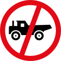 Construction vehicles prohibited