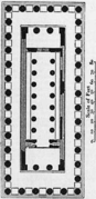 Plan du second temple d'Héra.