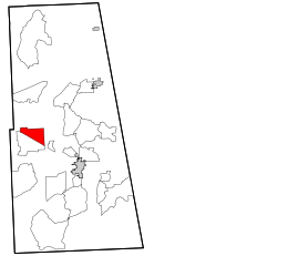 Location within Adair County and the state of Oklahoma