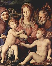 Agnolo Bronzino (1503-1572), Sainte Famille, 1550, Florence.