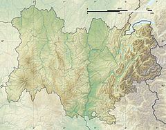 Gier (river) is located in Auvergne-Rhône-Alpes