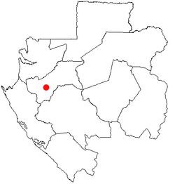 Vị trí của Lambaréné (chấm đỏ) tại Gabon