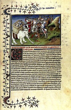 En sida ur Le Livre des merveilles från år 1400. (Utställd på Bibliothèque nationale de France i Paris.)