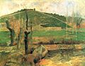 Paul Gauguin, Vue de la Montagne Sainte-Marguerite depuis Pont-Aven en contrebas (1888)