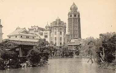 Ryōunkaku wie auf einer zeitgenössischen Postkarte abgebildet (vor 1923)