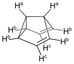 H-Atome mit gleichem Signal im 1H-NMR-Spektrum von Semibullvalen