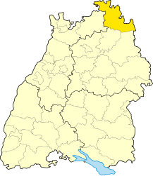 Circondario del Meno-Tauber – Mappa