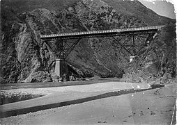 Puente de Waiau, 1886.