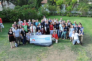 Wikimania 2011 - Group Picture Wikipedias from Israel