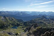 Der Formarinsee fotografiert von der Roten Wand aus