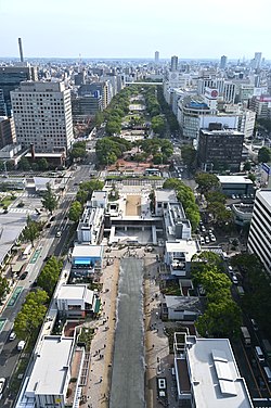 久屋大通公園南側を望む（2020年）