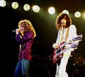 Image 31British rock band Led Zeppelin was one of the most popular and influential bands of the 1970s. The band's heavy, guitar-driven sound has led them to be cited as one of the progenitors of heavy metal. (from 1970s)