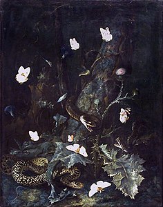 Serpents et papillons, 1670 Musée du Louvre