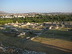 Pogled na Solin iz zgodovinske Salone