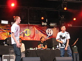 Het duo op KoninginneNach 2007