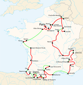 Karte Tour de France 2003