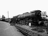 41. KW Die Dampflokomotive Μα 1002 der griechischen Staatsbahn Sidirodromoi Ellinikou Kratos (SEK) im Athener Stadtviertel Rouf (2007).