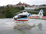 Helicóptero da Xunta de Galicia no Hospital Provincial, Conxo, Santiago de Compostela