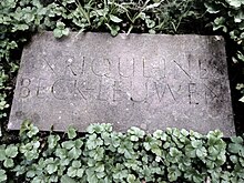 Enrique Beck (1904–1974) Dichter und Übersetzer. Grab auf dem Friedhof am Hörnli, Bezirk 9, Abteilung 5, Grab Nr. 509.