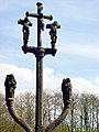 Le calvaire-fontaine de Coatnant (1644, par Roland Doré), vue partielle.