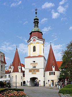 Krems an der Donau egyetlen fennmaradt városkapuja, a Steinertor