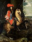 Retrato equestre de Luís XIV, óleo sobre tela, Musée des Beaux-Arts, Tournai