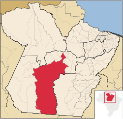 Localização de Altamira no Pará