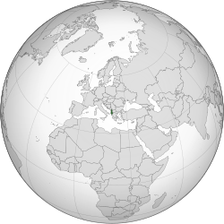 Albaniens placering i Verden