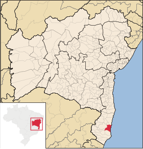 Poziția localității Prado (Bahia)