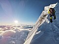 Image 26Climber approaching the summit of Manaslu at 8,163 metres (from Mountaineering)