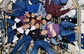 Pour la première fois depuis 1975, Russes et Américains réunis. (missions STS-71, Mir-18, Mir-19).