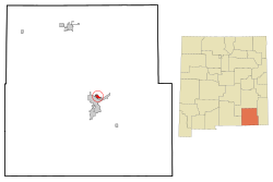 Location of La Huerta, New Mexico