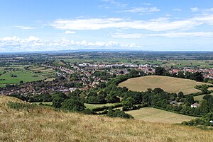 Glastonbury vista a partir do Tor.