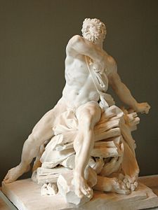 Hercules on the pyre, (1704), Louvre