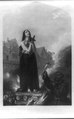 Joan of Arc, after rendering the most signal services to her Prince and people, is suffered to die a martyr in their cause". C.W Wass {another version is 1849 engraving of the third panel from "The Penny Illustrated News" December 1, 1849 Vol 1, Issue 6 .p. 45".[6]